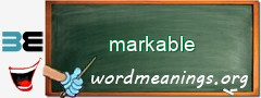 WordMeaning blackboard for markable